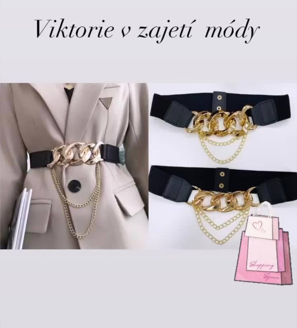 Černý gumový pásek 