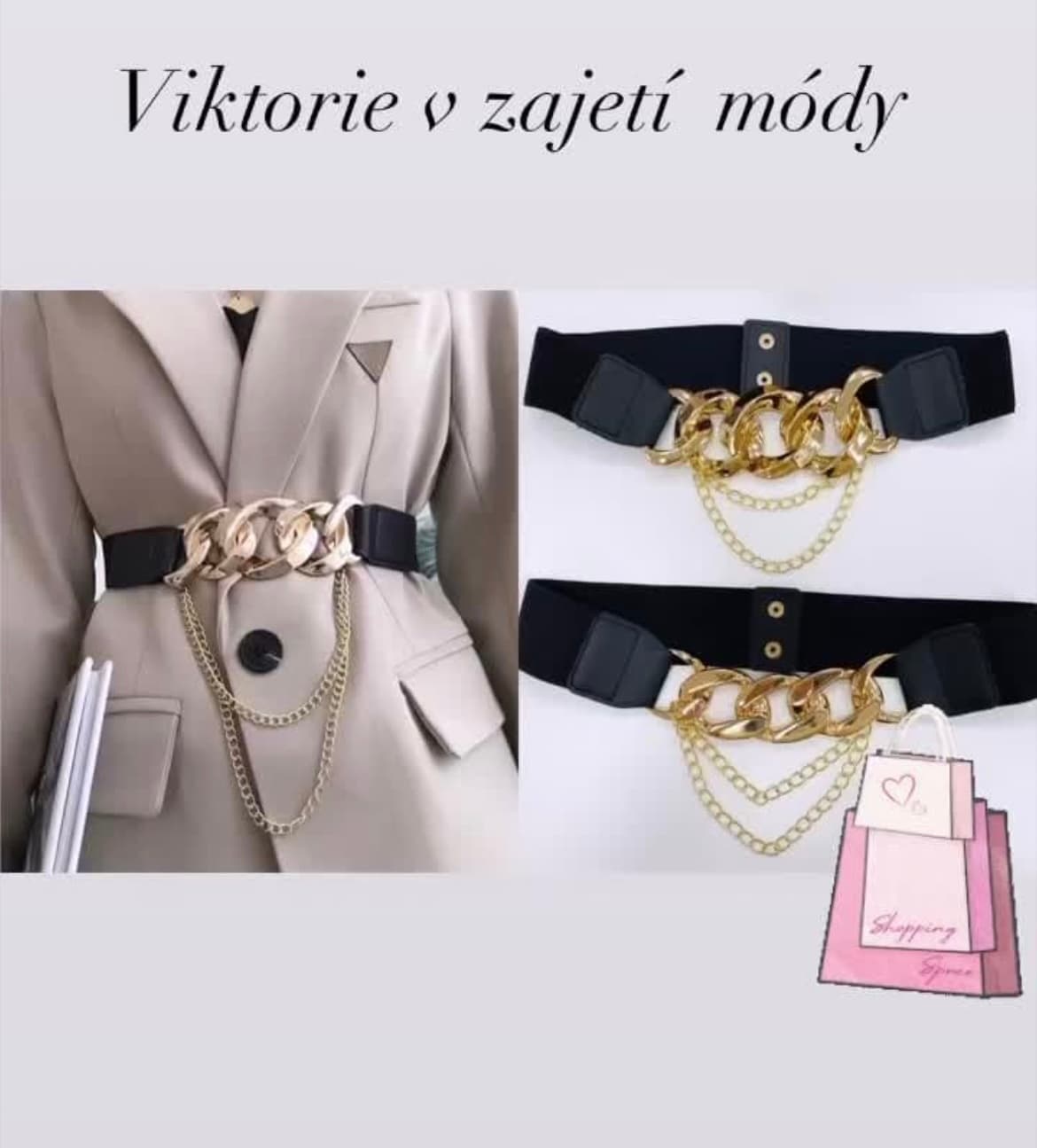 Černý gumový pásek 